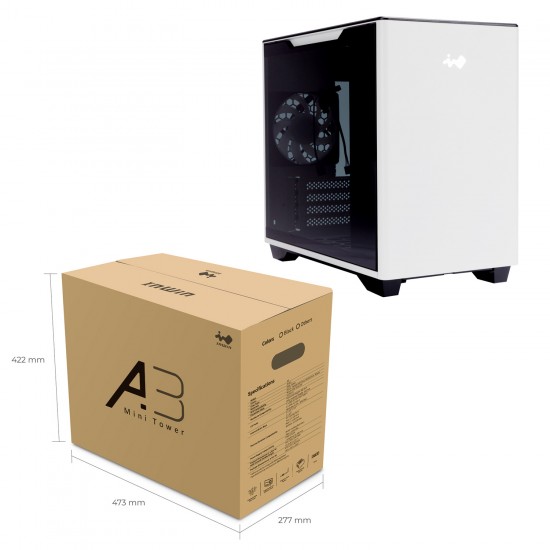 InWin 迎廣科技 A3 / CF18白 (含AM120S*1) M-ATX