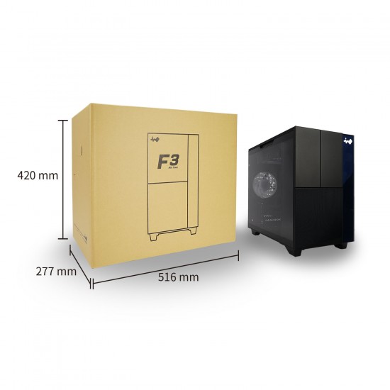 InWin 迎廣科技 F3 黑 (AN120*1) M-ATX