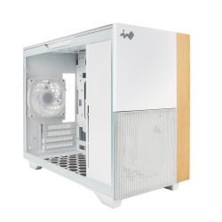 InWin 迎廣科技 F3 白/木紋 (AN120P*1) M-ATX