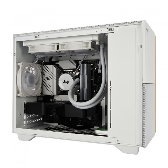 InWin 迎廣科技 F3 白/木紋 (AN120P*1) M-ATX