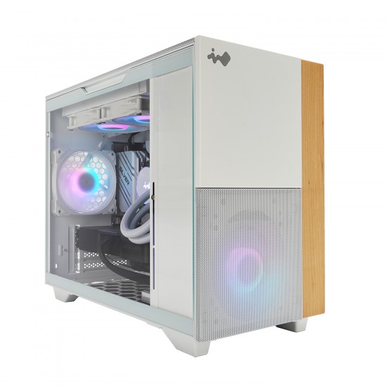 InWin 迎廣科技 F3 白/木紋 (AN120P*1) M-ATX