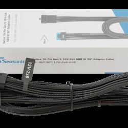 Seasonic 海韻 海韻ATX3 12V-2X6 90度黑色模組線