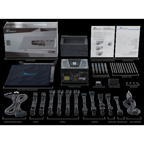 Seasonic 海韻 PRIME TX-750/SSR-750TR 鈦金全