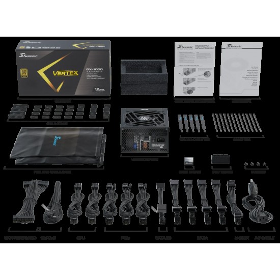 Seasonic 海韻 VERTEX GX-1000/12102GXAFS 金牌全