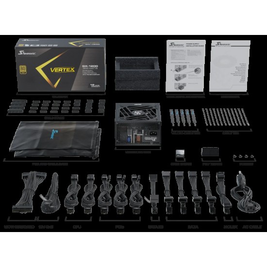 Seasonic 海韻 VERTEX GX-1200/12122GXAFS 金牌全