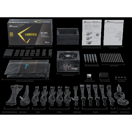 Seasonic 海韻 VERTEX GX-850/12851GXAFS 金牌全