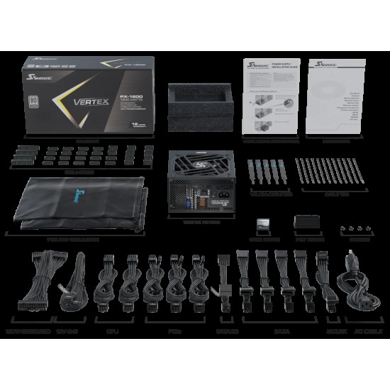 Seasonic 海韻 VERTEX PX-1200/12122PXAFS 白金全